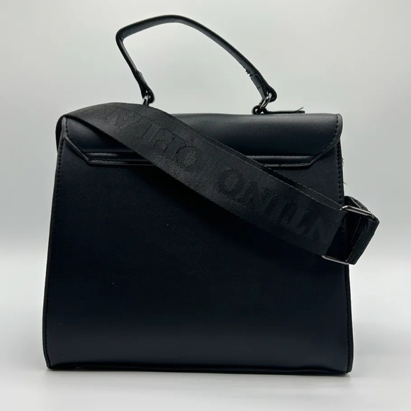 New Valentino Orlandi Black Studded Satchelbag with Pouch - Picture 2 of 5